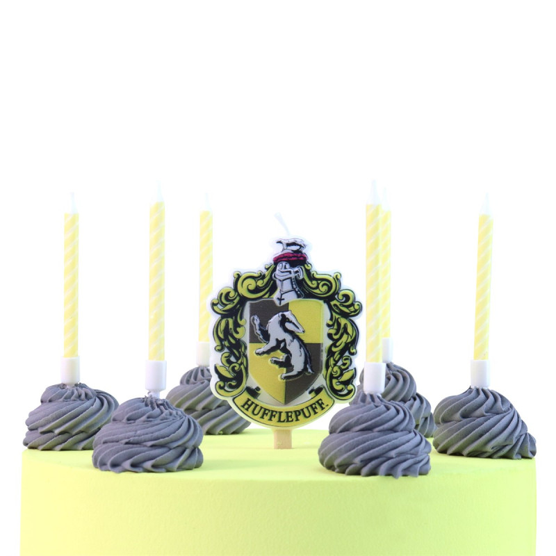 Set de 7 bougies d'anniversaire Poufsouffle Harry Potter