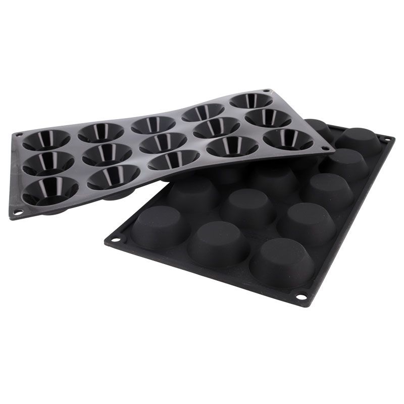 Moule silicone 15 mini tartelettes 5 cm