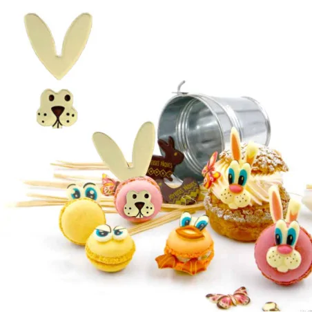 Lapin en chocolat blanc (x64)