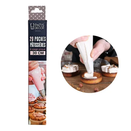 Poche pâtissière jetable 30...