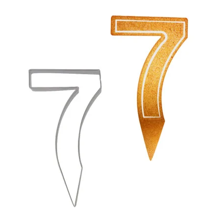 Emporte-pièces cake topper "7"