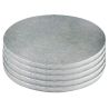 Cake Drums Ronds Argent Ø 17 cm (x5)