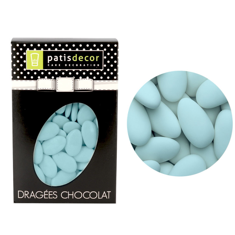 Dragées chocolat bleu ciel Patisdécor 500 g