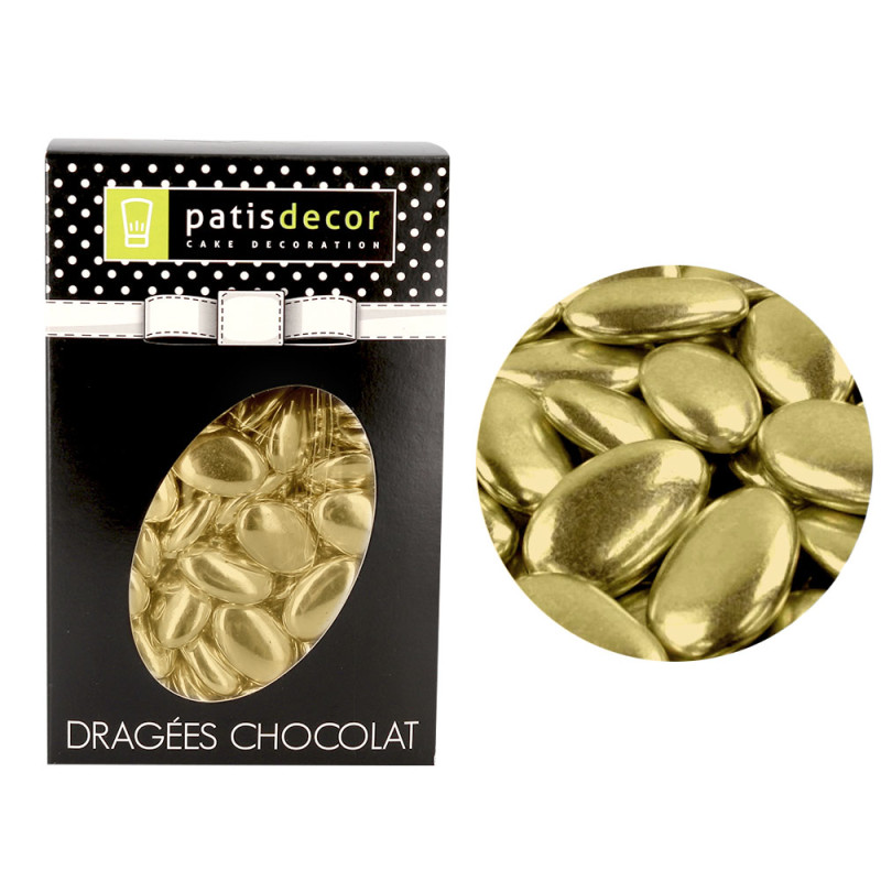 Dragées chocolat dorées Patisdécor 500 g