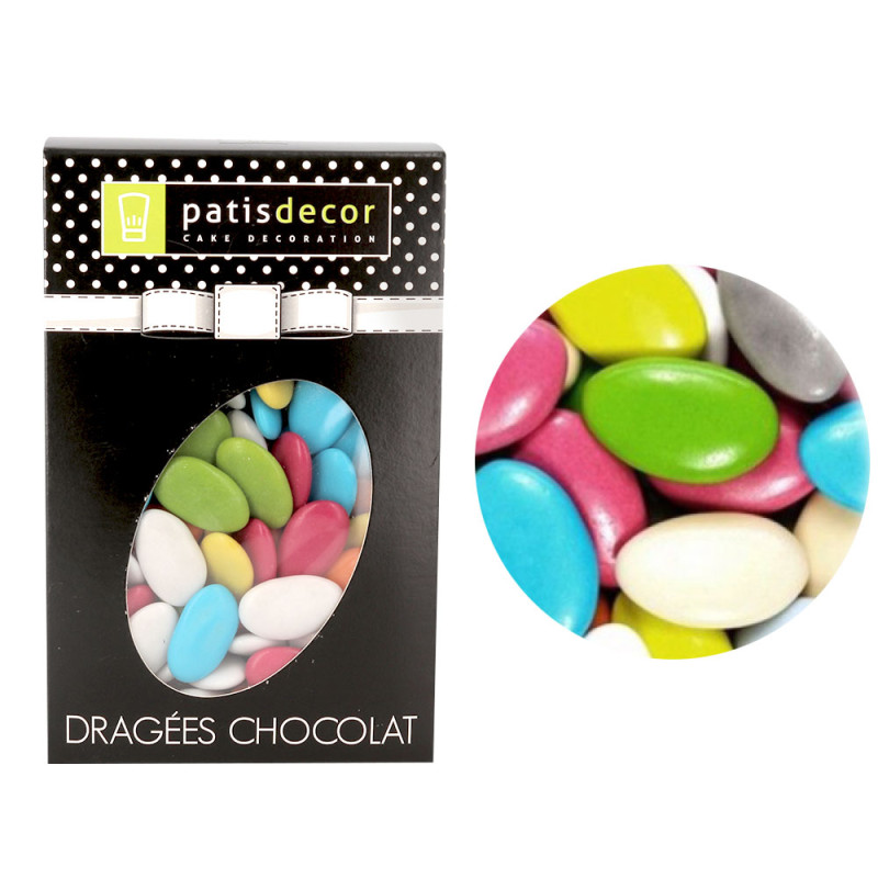 Dragées chocolat multicolores Patisdécor 500g