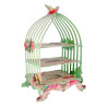Présentoir cupcakes cage à oiseaux vert