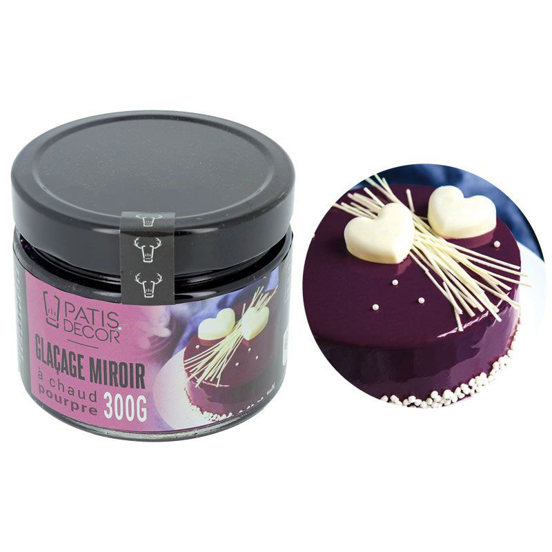 Glaçage miroir Pourpre Patisdécor 300 g