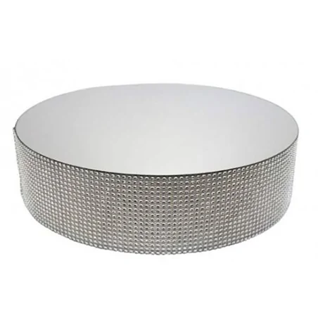 Présentoir gâteau effet miroir et contour en diamants Patisdécor