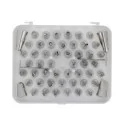 Coffret 52 douilles décors fins inox sans PK