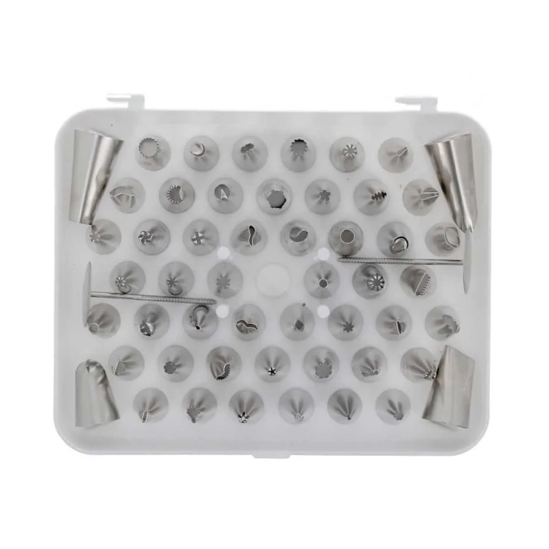 Coffret 52 douilles décors fins inox sans PK