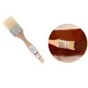 Pinceau plat soie manche bois 50 mm