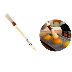 Pinceaux Pâtisserie ZENKER - Lot De 2 - Bois Et Poils Porc - 18 Et 20 Cm - Pour Dorures Et Sauces