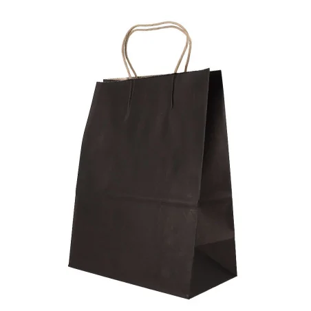 Sac en papier noir -...