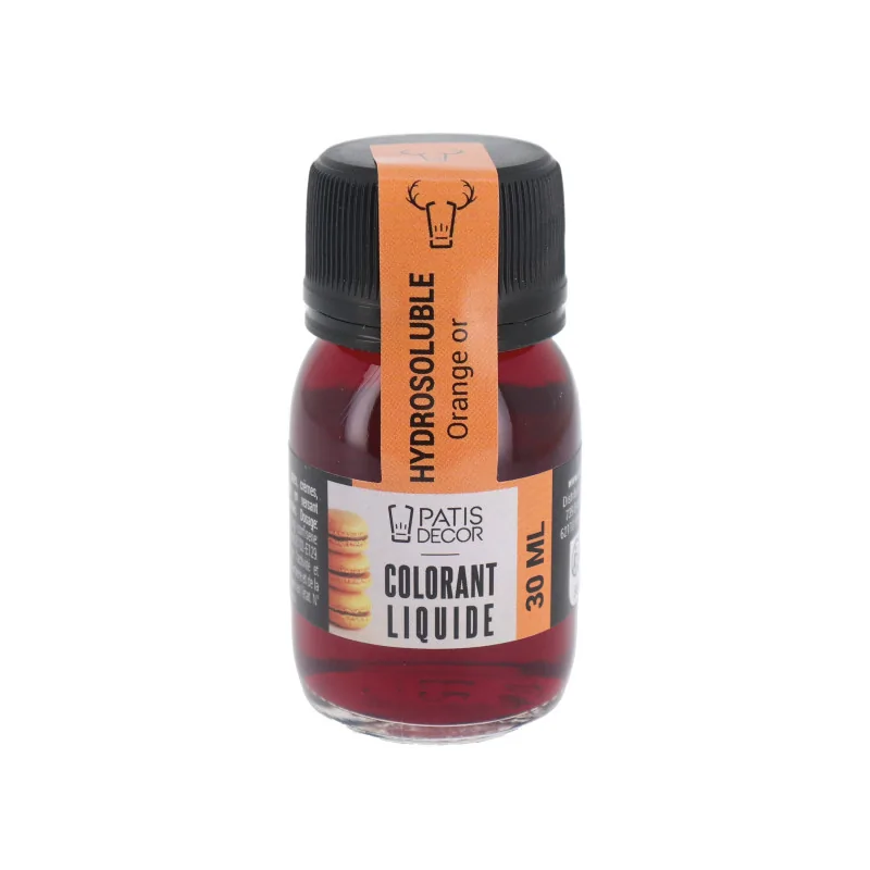 Colorant alimentaire liquide Orange dor 30 ml - Patisdcor | Cerf Dellier Colorant alimentaire liquide Orange dor 30 ml - Patisdcor | Cerf Dellier