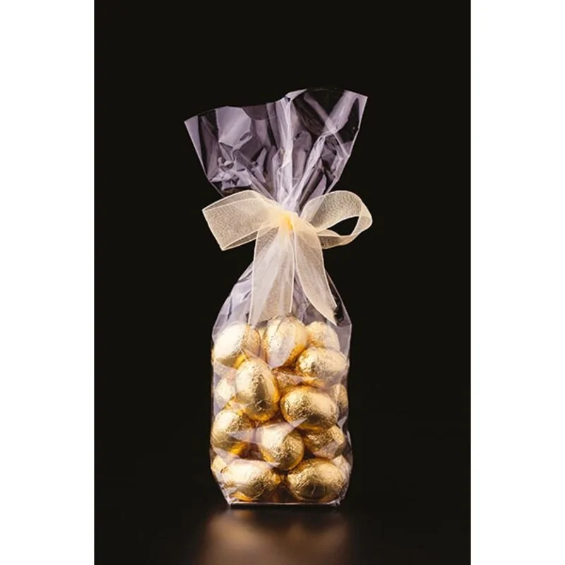 10 sachets polypropylène fond carton + liens