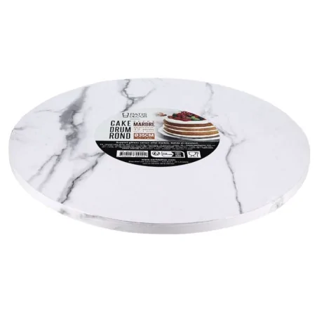 Cake Drum Rond Effet Marbre...