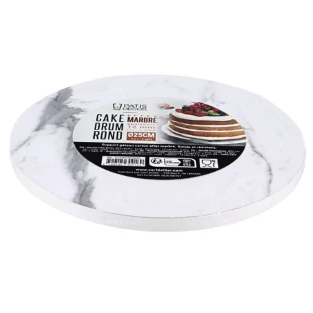 Cake Drum Rond Effet Marbre...