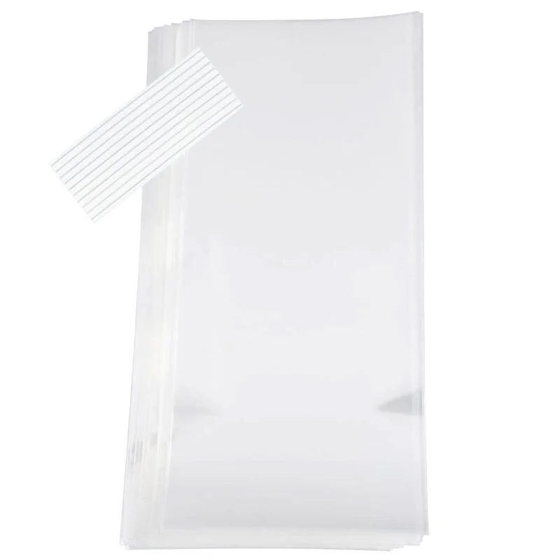 Sachets à bonbons unis avec liens (x10)