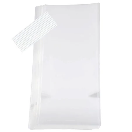 Sachets à bonbons unis avec liens (x10)