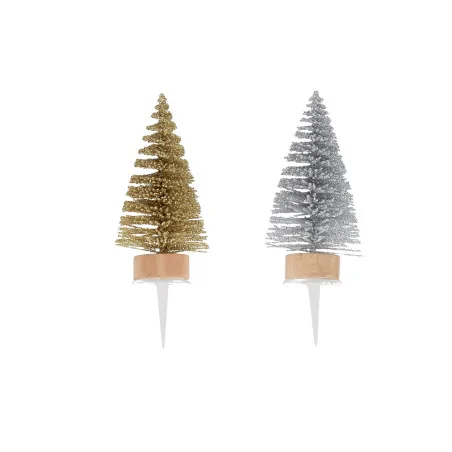 Cake toppers sapins dorés...