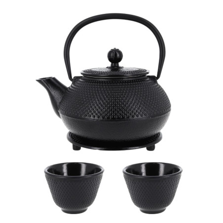 Coffret théière + tasses à...