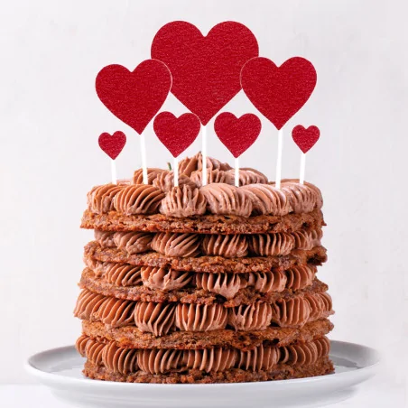 Cakes toppers cœurs...