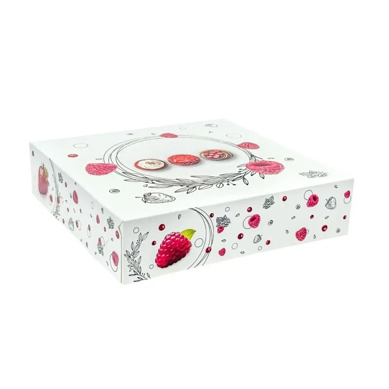 Boîtes pâtissières Morgane 16 x 16 cm - Hauteur 5 cm (x 50)