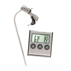 Pince Thermomètre En Silicone Pour Casserole - Forme Ovale - Idéal Barbecue, Cuisson, Sirop