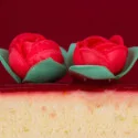 Boutons de rose rouge Patisdécor côté