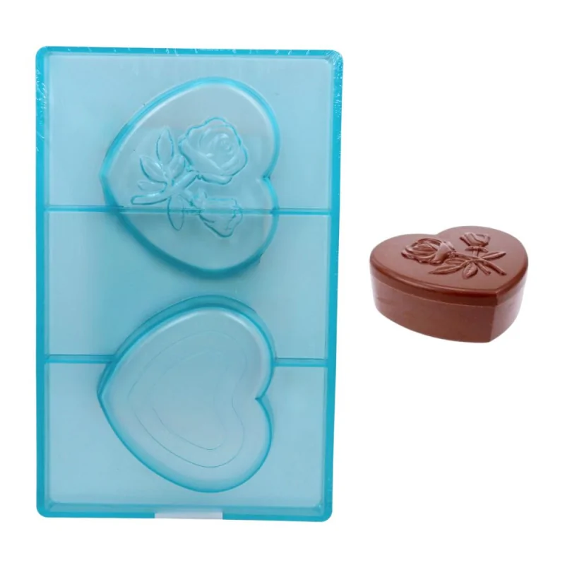 Moule bonbonnière en chocolat cœur