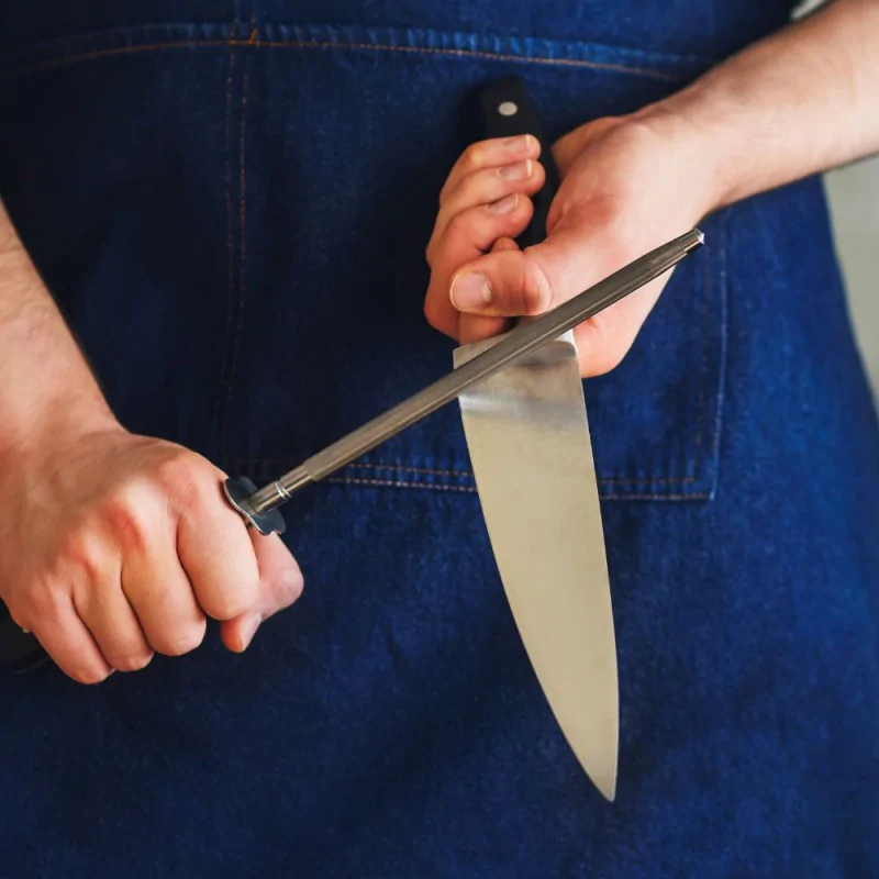 Fusil d'affûtage mèche ronde 20 cm ambiance