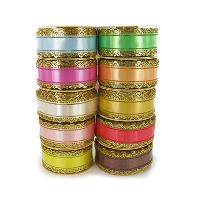 Ruban Charlotte Dentelle Or Tour De Gateau Largeur 4 Cm M Cerf Dellier