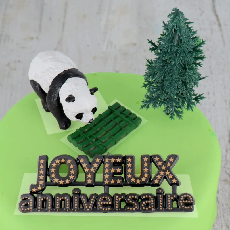 Kit décor gâteau panda
