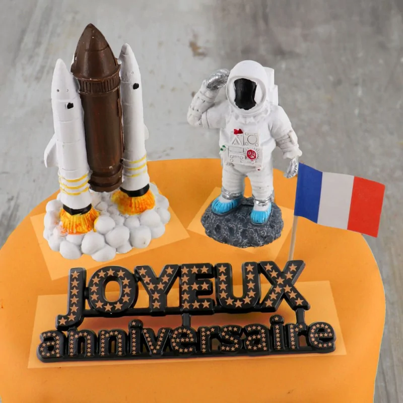 Kit décor gâteau astronaute
