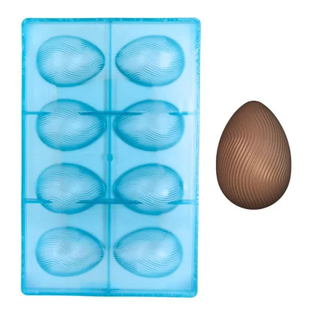Moule chocolat œufs striés...