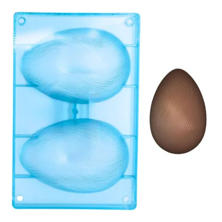 Moule chocolat oeuf strié...