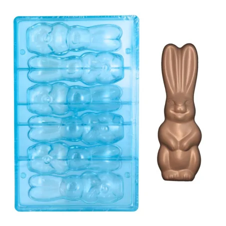 Moule chocolat lapins 13 cm