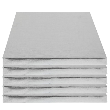 Cake Drums carrés argentés...