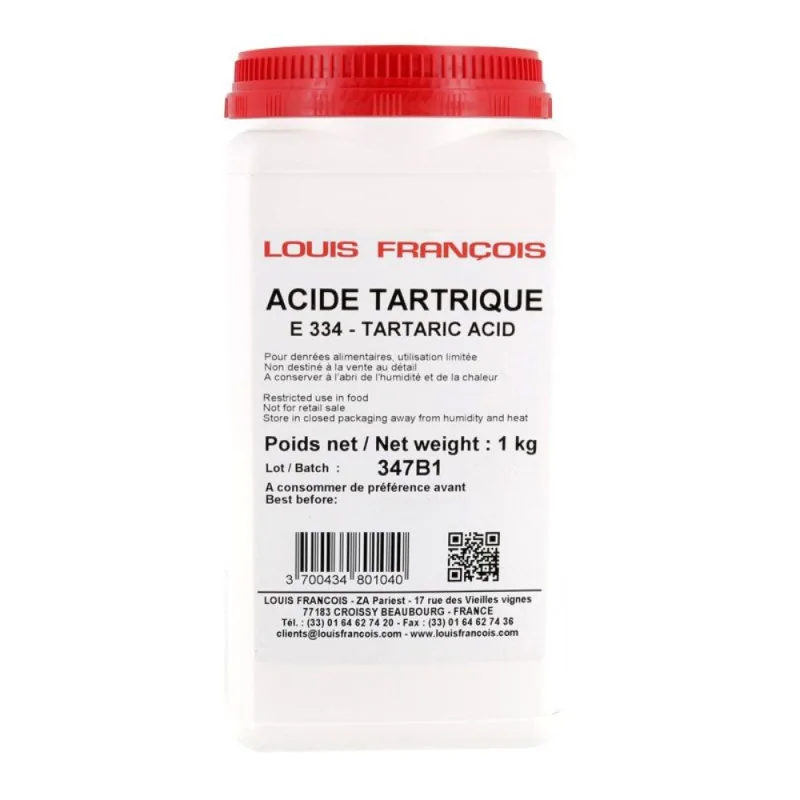 Acide Tartrique E334 1 kg
