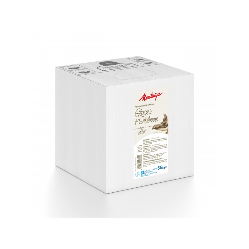 Préparation UHT pour glace à l'italienne - saveur lait - 5,5 kg