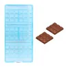 Moule chocolat 3 tablettes carrés