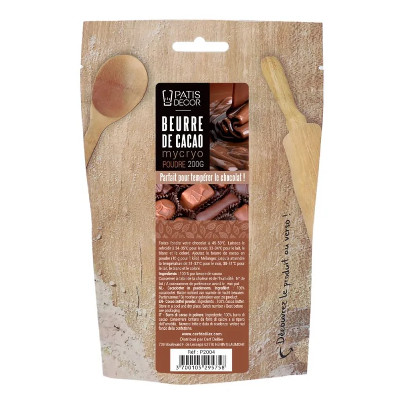 Poudre de Beurre de cacao Patisdécor 200 g - Barry