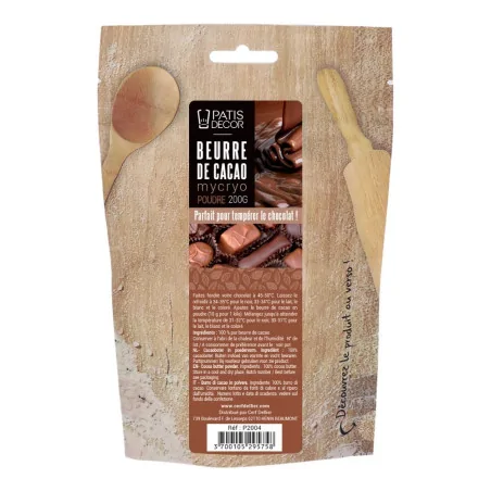 Poudre de Beurre de cacao Patisdécor 200 g - Barry