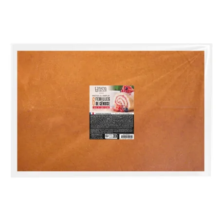 Feuilles de génoise nature 60 x 40 cm (x 6)