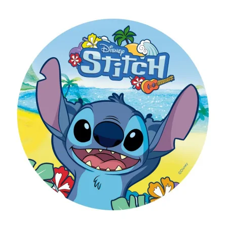 Disque azyme Stitch plage 20 cm