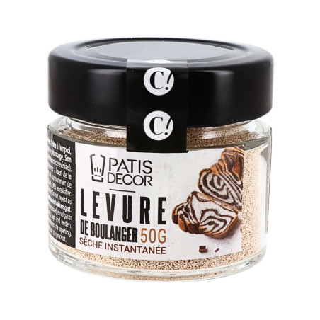 Levure de Boulanger - sèche et instantanée 65gr Patisdécor