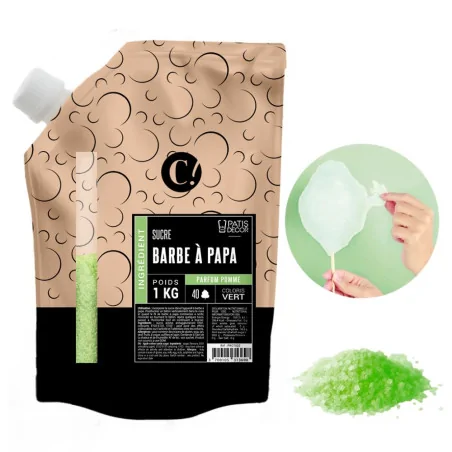 Sucre barbe à papa parfum pomme 1 kg