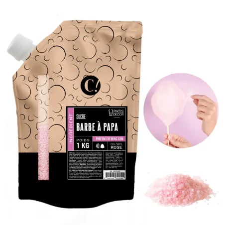Sucre barbe à papa parfum chewing gum 1 kg