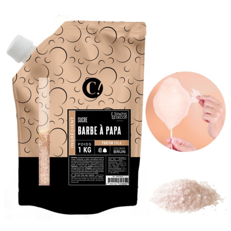 Sucre barbe à papa parfum cola 1 kg