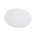 Rond carton face blanche